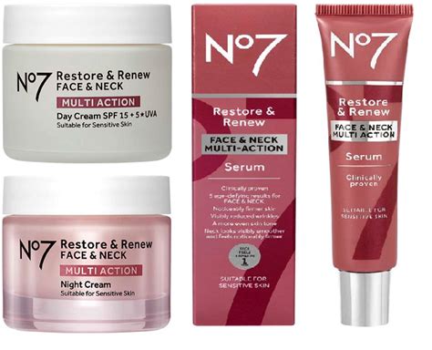 No7 Restore And Renew Face And Neck Multi Action Skincare System 1