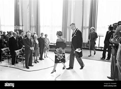 Princess Margriet opens Velsen Town Hall, Kon. visits and receptions