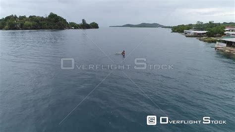 Overflightstock Outrigger Canoe Buka Passage Bougainville Island