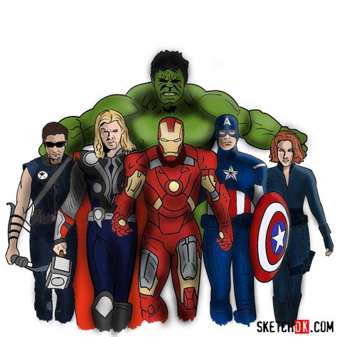 Avengers Clipart Superhero Group Avengers Superhero Group Transparent