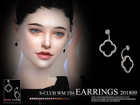 The Sims Resource S Club Ts4 Wm Earrings F 201809