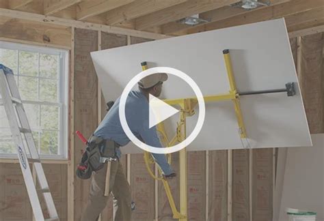 In this video, this old house general contractor tom silva explains how to install drywall on a ceiling using a lift. How To Install a Dry Wall at The Home Depot