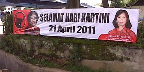 Spanduk Hari Kartini 2021 Kartini Days With Indonesian Flag Kartini