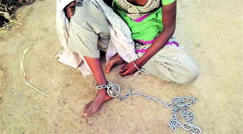 gujarat teen chained up father held ahmedabad news the indian express