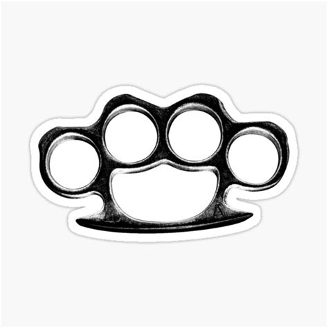 Knuckle Duster Stickers Redbubble