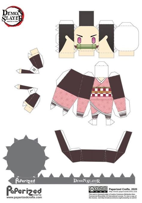 Nezuko Kamado In 2021 Anime Paper Paper Doll Template Anime Crafts