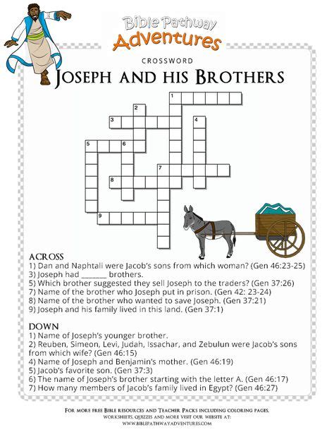 Bible Crossword Puzzle David And Goliath Manualidades David Y