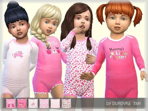 Bukovkas Kombidress Little Star Sims Baby Sims 4 Children Sims 4