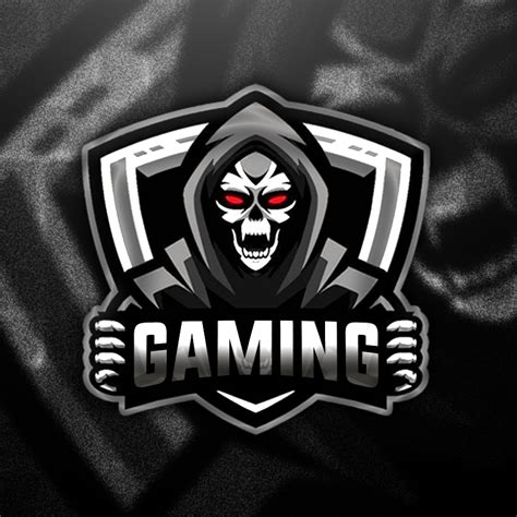 Cool Skull Gaming Logo Electronic Sports World E Sports Video Games