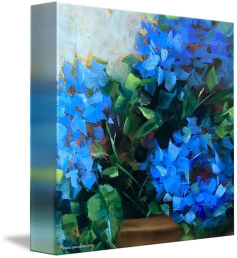 Blue Swirl Hydrangeas By Nancy Medina Hydrangeas Art Flower