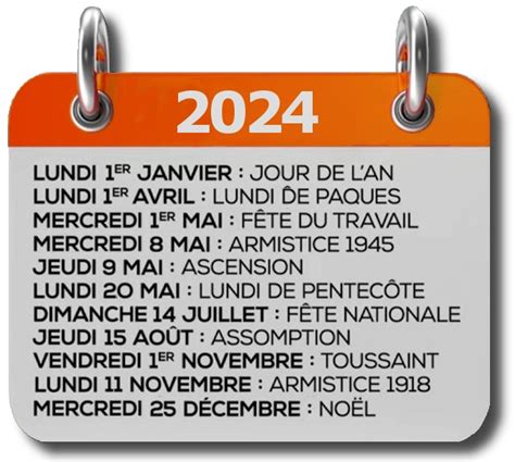 Dates Des Jours Fériés En 2024 Comment Optimiser Les Jours Fériés Et