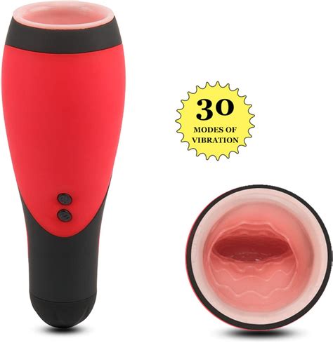 30 Modes Vibrating Blowjob Male Masturbator Deep Throat Oral Masturbation Cup