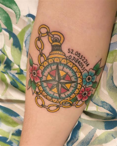 My New Traditional Style Compass Done By Jack Witcomb At Green 13 Milton Keynes England R