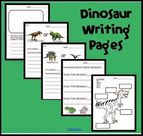 Studying Dinosaurs Here Are Some Free Dinosaur Writing Pages For