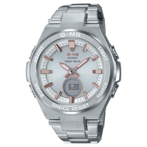 Women's baby g quartz 100m wr shock resistant resin color: Ladies' Casio Baby-G G-MS Stainless Steel Watch MSGS200D ...