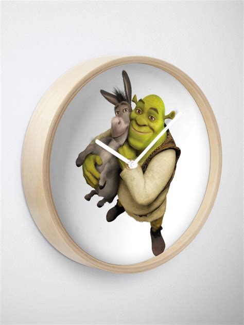 Shrek And Donkey Clock For Sale By Wasabi67 Redbubble