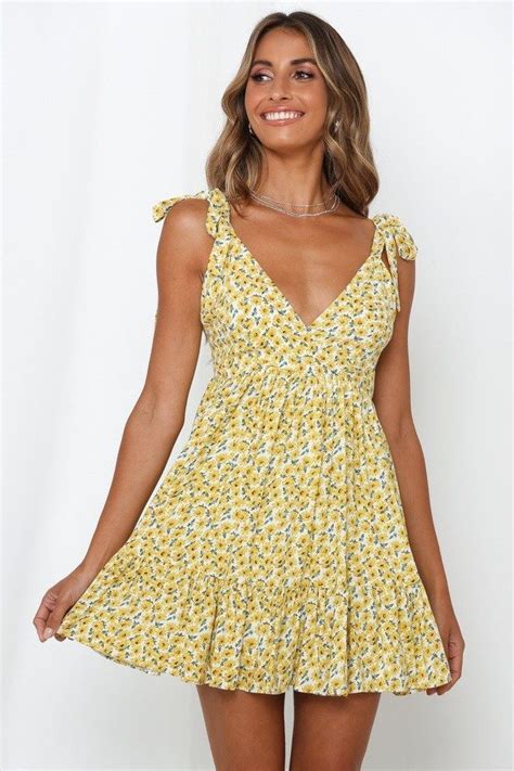 Sexy Short Yellow Summer Dresses For Women Yellow Dress Summer