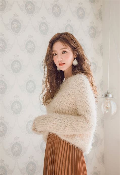 korean fashion beautiful womens sweaters fashion angora sweater