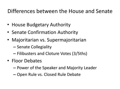 Congress The Senate And The House Of Representatives Ppt Download