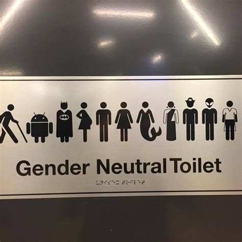 Pin By Nathan D On Humor Gender Neutral Bathroom Signs Gender Neutral Bathrooms Gender