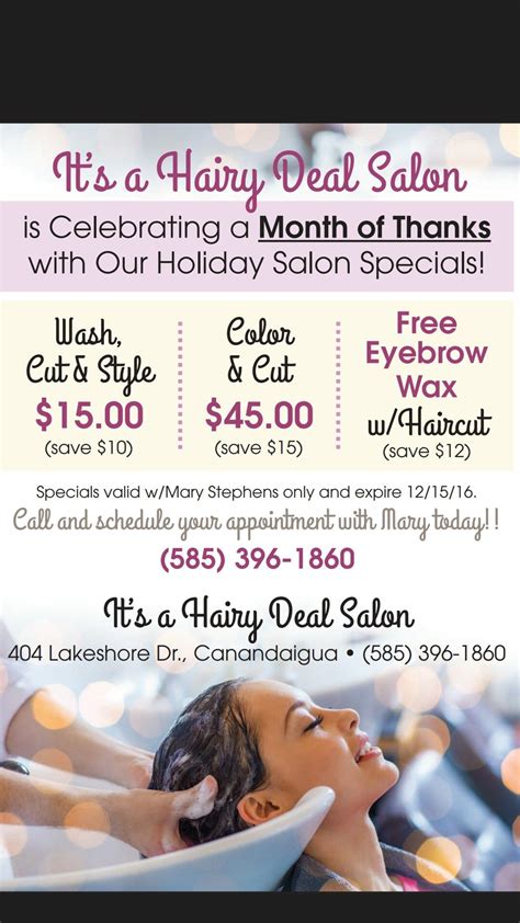 Salon Holiday Specials Salon Promotions Hair Salon Marketing Salons
