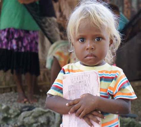 33 Best Images Solomon Islands Blond Hair Blue Eyes Blond Hair Originated During The Last Ice