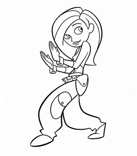Printable Kim Possible Coloring Pages