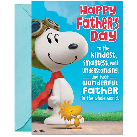 Peanuts Snoopy Pop Up Fathers Day Card From Son Greeting Cards