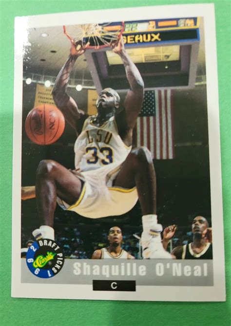 SHAQUILLE O'NEAL 1992 Classic Draft Picks #1 SHAQ ROOKIE Card RC