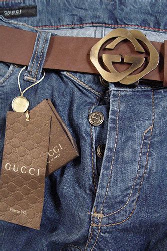 Mens Designer Clothes Gucci Mens Jeans With Belt 52