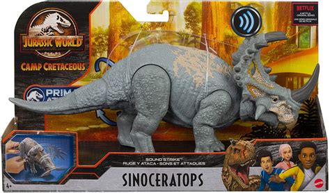 Mattel Jurassic World Camp Cretaceous Sinoceratops Action Figure Sound