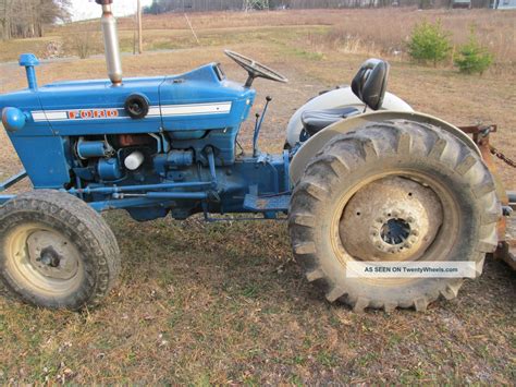 Ford 2000 Gas Runs Good Tractor Antique Vintage Power Steering