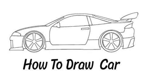 How To Draw A Car Step By Step Easy Car Drawings Simple Car Drawing