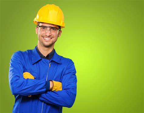 Smiling Construction Worker Stock Photo Free Download