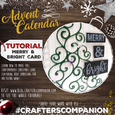 Kraft Paper Stamps Crafters Companion Merry And Bright Tutorial