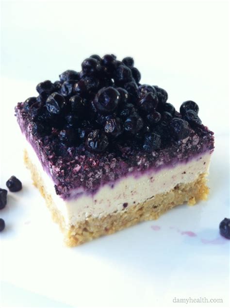 Juicy berries topped with sweet, crunchy streusel… and it's secretly healthy enough for breakfast too! Raw Blueberry Cheesecake (Gluten Free/Dairy Free)