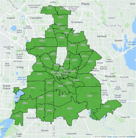 City Of Dallas Zip Code Map Hiking In Map Gambaran