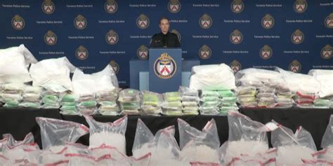 Toronto Police Seized Nearly 60 Million In Drugs And Its Their Biggest Single Day Bust Ever