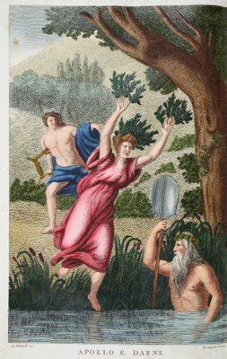Febo Y Daphne O Apollo E Dafne Ilustración De Las Metamorfosis De Ovidio Florencia 1832