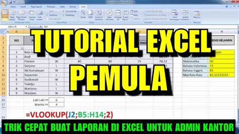 Tutorial Excel Untuk Pemula Cara Membuat Tabel Otomatis Di Excel Riset