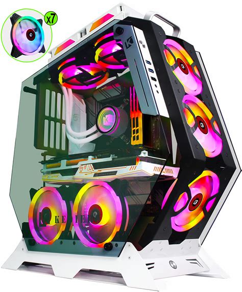 Buy Kediers Pc Case Rgb Tempered Glass Mid Tower Atx Case High