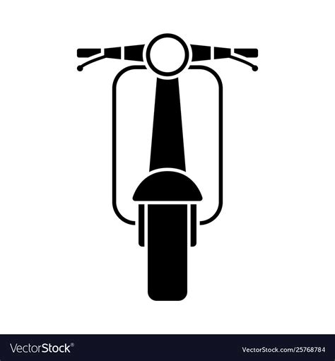 Scooter Icon Front View Royalty Free Vector Image