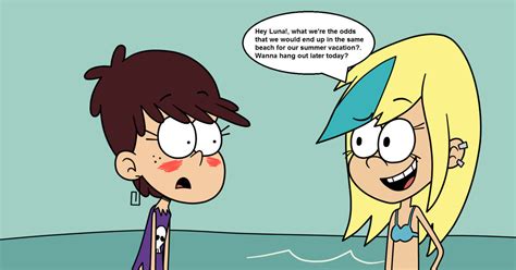 Nickelodeon Theloudhouse Theloudhouse At The Beach With Sam Pixiv
