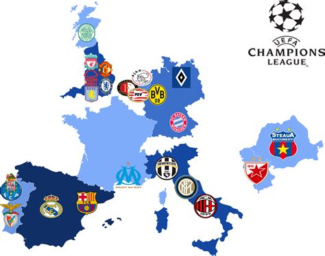 The uefa europa league, formerly the uefa cup, is an association football competition established in 1971 by uefa. Map of all winners of the UEFA Champions League : europe