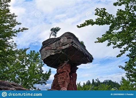 The Devil`s Table Rock Formation Hinterweidenthal Palatinate