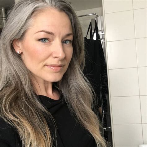 As an actress, i have changed my hair color many times. Grey is the new blonde | Gray hair beauty, Long gray hair ...