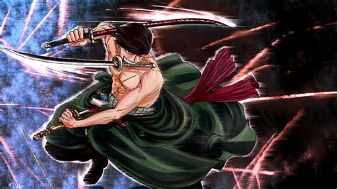 Free Download One Piece Roronoa Zoro Three Sword Style Anime Hd