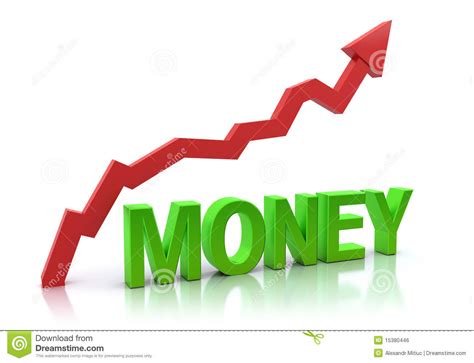 Money And Increasing Graph Royalty Free Stock Image - Image: 15380446