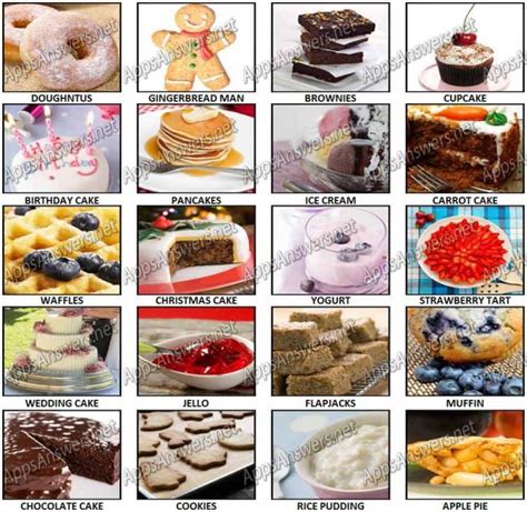 100 pics desserts answers apps answers
