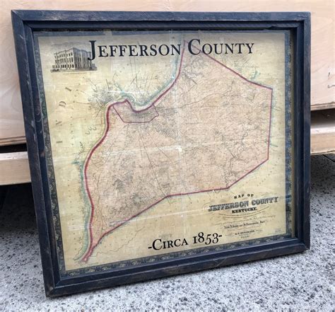 Jefferson County Kentucky Map Circa 1853 Ubicaciondepersonascdmxgobmx